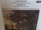 LP 33T SCHUBERT BRIDGE ROSTROPOVITCH BRITTEN DECCA SXL 6426 UK/HOL 70'S 80'S NM+