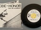 CODE OF HONOR 7” 45rpm  VG+condition + Original Printed Inserts, Spindle Adapter