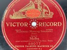 Rare Mattinata morning Serenade By Melba 10” Vinyl Record 88077 Victor Red Label