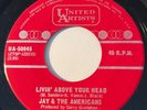 NORTHERN SOUL Jay & The Americans LIVIN' ABOVE YOUR HEAD UA 45 rare Canada NM