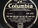 HENRY HALL & THE BBC DANCE ORCH - ’THE SUN HAS GOT HIS HAT ON’ COLUMBIA 78