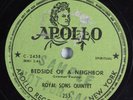 R&B 78 ROYAL SONS QUINTET Bedside Of A Neighbor APOLLO 5 royales HEAR 2519