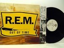 R.E.M. (REM) out of time LP EX+/EX, 7599-26496-1, vinyl, album, with inner, 1991