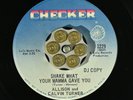 HEAR Allison And Calvin Turner Yea Memories CHECKER 1229 DJ PROMO SWEET SOUL