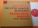 Weissenberg Karajan Beethoven Piano Concertos German EI Quadro/ Stereo 4LP NM