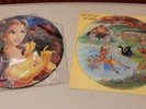 Disney Beauty and The Beast & Bambi Soundtrack Picture Disc Vinyl Record Lot