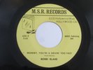 BOBBI BLAKE Mommy You're Divin Too Fast, M.S.R. Records 45 Country COCAINE NM