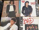 MICHAEL JACKSON 4 LPs: Thriller, Bad, Off The Wall, Bad (12