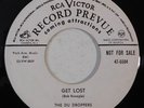 doo wop THE DU DROPPERS Get Lost Don't Pass Me By RCA PROMO 45