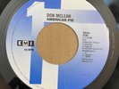 DON McLEAN American Pie (LONG - 8:30) / Vincent 45 EMI 9100 NEW UNPLAYED