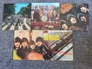 5 x The Beatles vinyl lp's Abbey road Sgt Pepper Please please me Rubber soul