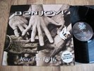 BON JOVI, KEEP THE FAITH, ORIG 1992 UK & EUROPE JAMBCO VINYL LP, HARD ROCK