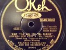 Okeh 41231  FRANKIE TRUMBAUER Orch / WAIT TILL YOU SEE MA CHERIE, LOUISE  78rpm