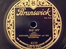 Brunswick 4119  FLETCHER HENDERSON - HOP OFF / BROADWAY BROADCASTERS  jazz 78rpm