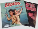 2 X Banzai LP’s - Exodus (Bonded By Blood) 1985 and Metal Church 1984 - Rare