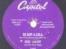 GENE VINCENT “Be-Bop-A-Lula / Woman Love” 10” 78 RPM Record Rockabilly 50s Rock
