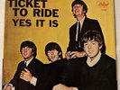 Beatles Capitol 5407 Ticket To Ride Yes It Is Picture Sleeve ONLY,  excellent+++