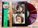 THE BEATLES LET IT BE APPLE AP-80189 RED WAX Japan Original Double OBI Rare