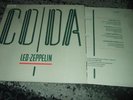 LED ZEPPELIN : CODA FOLDOUT TEXTURED COVER LP 1982 SWAN SONG GERMANY +RELEASE