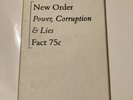 New Order Power, Corruption & Lies Fact 75c Original Boxed Cassette