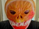 BMSR (Black Moth Super Rainbow) Orange Windshield Smasher Latex Mask (2012)