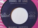 (45) (Hear) Wanda Jackson - Funnel Of Love / Right Or Wrong - Rockabilly (1961)