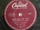 Gene Vincent  Race with the Devil / Gonna Back up Baby  10” 1962 78 RPM BRAZIL