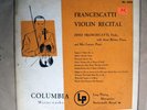 Zino Francescatti Violin COLUMBIA ML-4310 MONO VG+/VG+ LP