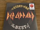 Def Leppard The Story So Far Translucent Yellow & Orange Vinyl 2 LP 2023 Ltd Ed.