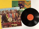 BEATLES Sgt. Pepper's 1976 ORANGE LABEL reissue LP +Insert Strong VG+ a7653