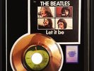 THE BEATLES LET IT BE 45 RPM GOLD RECORD NON RIAA AWARD RARE