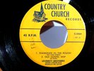 Rare Bluegrass Country Gospel 45 LEVERETT BROTHERS  on COUNTRY CHURCH  VG Vinyl