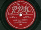 HEAR - Rare Blues 78 - Lightning Hopkins - Jake Head Boogie - RPM Records # 346