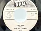 ROCKABILLY -DON RED ROBERTS 45 ONLY ONE b/w DON'T SAY MAYBE PROMO RAMA VG++