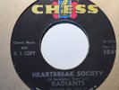 60s Northern Soul - RADIANTS - Heartbreak society - 1963 US CHESS PROMO VG+