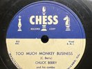 R&B-78 RPM-Chuck Berry-Too Much Monkey Business/Brown Eyed Handsome Man-E-