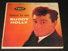 BUDDY HOLLY-LISTEN TO ME-CORAL EP EC 81169-1st PRESS COVER SPLIT RECORD IS VG++