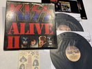 KISS Alive II 1977 1st Press VG+ TATTOO SHEET Inner Sleeves Ultrasonic/VPI Clean