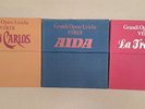 VINILI  GRANDI OPERE LIRICHE VERDI AIDA LA TRAVIATA E DON CARLOS 3 COFANETTI