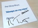 PET SHOP BOYS - ALWAYS ON MY MIND - SIGNED RARE UK LTD 12