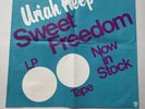 Uriah Heep Sweet Freedom Record Store Promo Poster Warner Bros