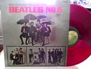 THE BEATLES   BEATLES NO. 5 ** 1970 Japan Reissue APPLE LP RED VINYL w/INSERT.