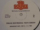 The English Beat Musical Youth May 6,7,8 1983 The Source NBC 83-18 2 LPs & Cues