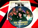 THE RUNAWAYS LITTLE LOST GIRLS PICTURE DISC LP 1981 JOAN JETT LIVE IN JAPAN EX