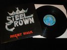 Steel Crown ‎– Night Walk 1988 DISCOMAGIC ITALY vg+/vg+ *Tested* mini LP VINYL