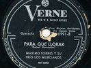 MAXIMO TORRES Y Su TRIO LOS MUCIANOS Para Que Llorar LATIN 78 Guaracha HEAR