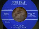 Rare Soul 45 TJ Caldwell Soul Superiors Git The Feeling SOUL BEAT VG++