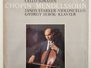 Janos Starker Cello Sonatas Chopin Mendelssohn Sebok 1960s PHILIPS STEREO LP DXY