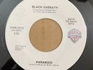BLACK SABBATH Paranoid / Iron Man 45 Warner GWB 0312 UNPLAYED MISPRINT REISSUE