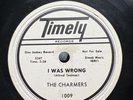 Doo Wop-78 RPM-The Charmers-I Was Wrong/The Mambo-Disc Jockey Copy-E-